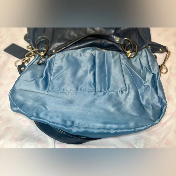 Coach Kristin Elevated limited edition Navy Leather Satchel No. B1193- 16823 - Picture 13 of 14